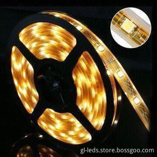 Red Flexible LED Strip with Continuous Connection and Strip Connection to LED Drivers